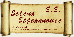 Selena Stjepanović vizit kartica